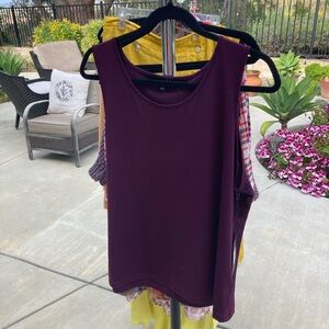 Purple Sleeveless Top